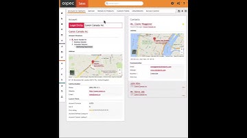 UI/UX design for a CRM app on a web browser