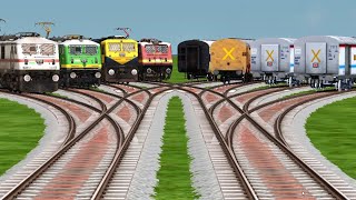 8 Backward+Forward Train Simulator Gameplay || Indian railroad tracks || train game video screenshot 2