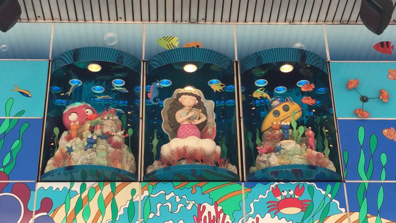 20190613 豐原太平洋百貨美人魚時鐘報時 白天版