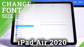 How to Change Font Size on iPad Air 2020 – Text Size Settings