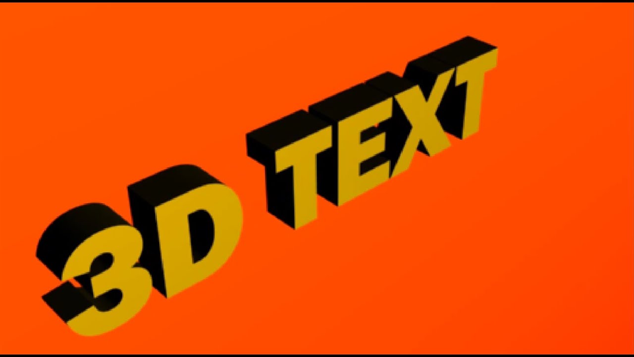 After Effect 3D Text Animation Tutorial Without any Plugins in Hindi ...
