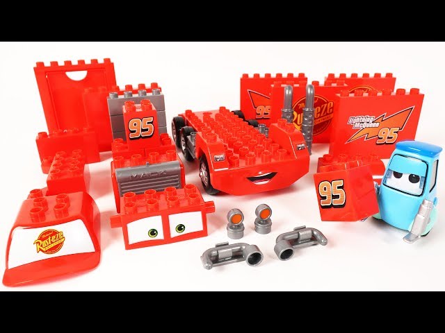 Cars Guido's Block Building Mack Truck Block Toys Assembly Video for Kids class=