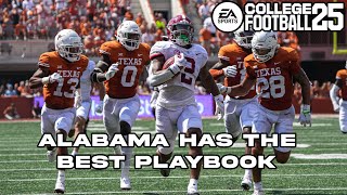 alabama has the best playbook | college football 25 gameplay