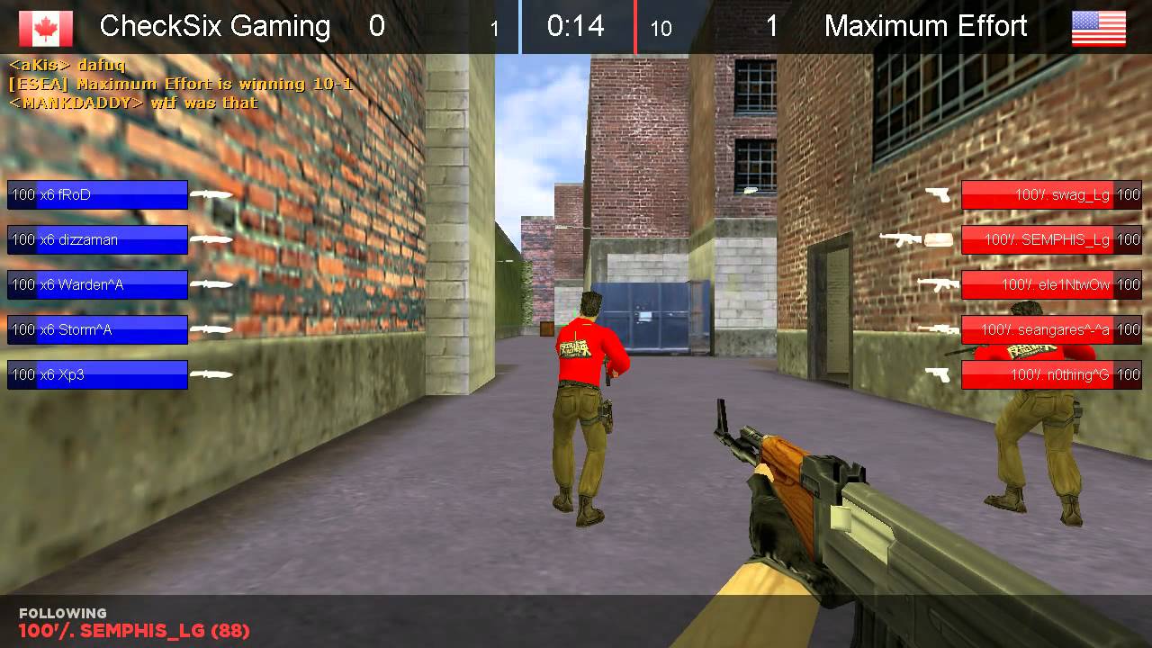 ESEA S11 Invite Playoff Lan Finals LR4 Maximum Effort vs. CheckSix Gaming map2 de_train