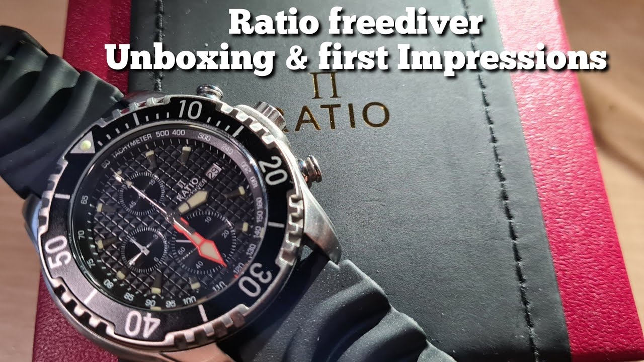 Ratio Freediver 200m chronograph. unboxing & first impressions. YouTube