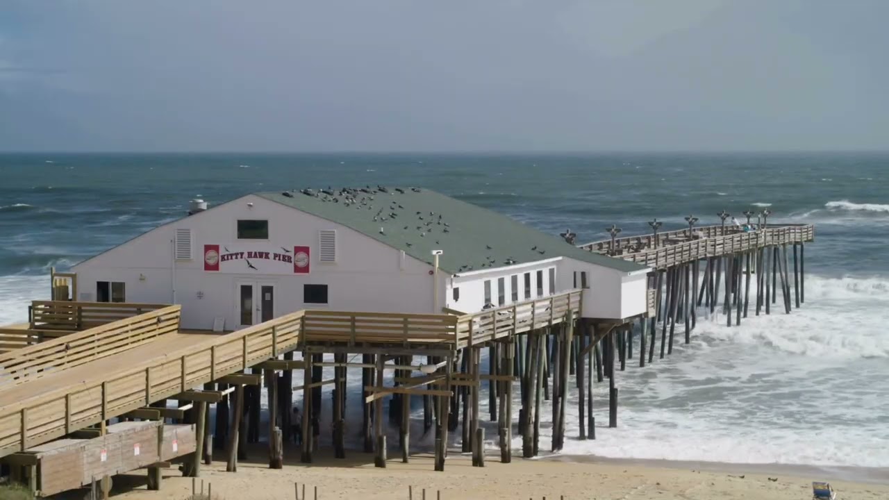 Kitty Hawk Pier, Outer Banks | 2 Hours Relaxing Waves
