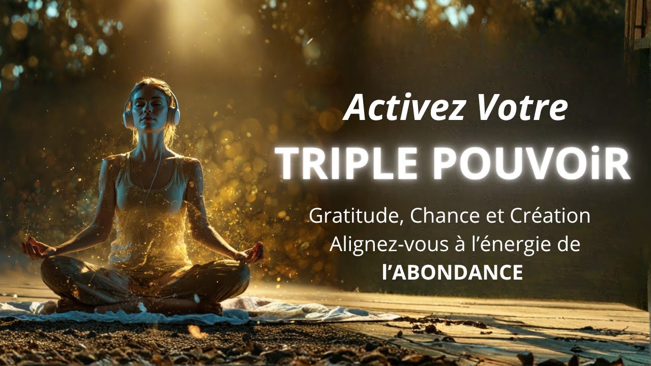 🌟 RÉVEILLER LE TRIPLE POUVOIR : GRATITUDE + CHANCE + LOI D'ATTRACTION - MÉDITATION I