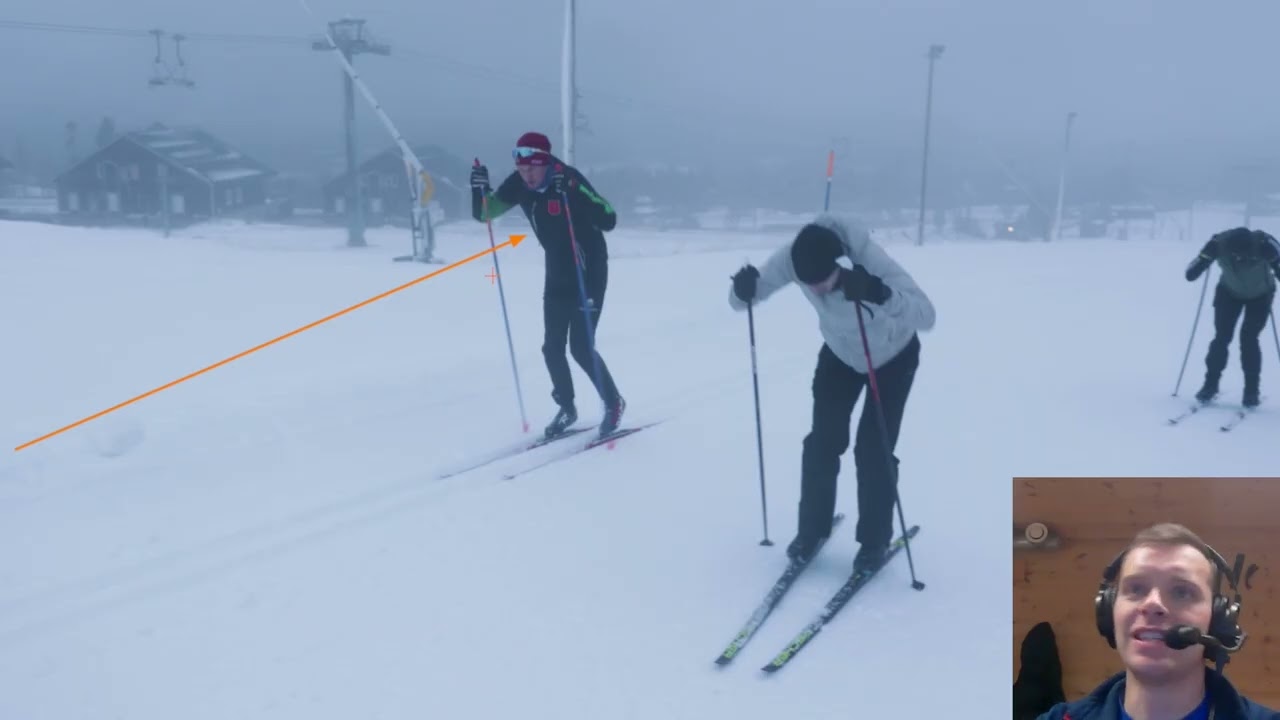 Видео о технике двойного шеста: восхождение по альпийскому склону с классическими шестами
