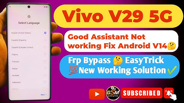 Vivo V29 5G Frp Bypass New EasyTrick ✅ | All Vivo Frp Bypass google assistant not working fix 🤔