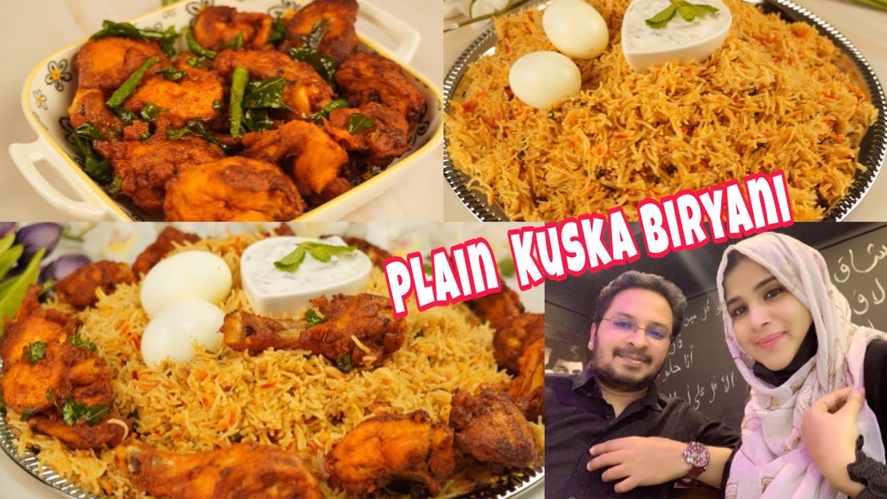 குஸ்கா பிரியாணி| Kuska Recipe in Tamil |Plain Biryani&Chicken 65| Kuska Muslim Style