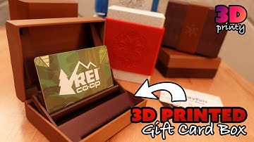 3D Printed Pop-up Gift Card Box