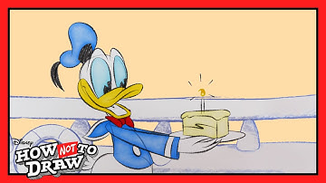 Donald Duck Cartoon Comes to Life 🖊️ | Donald Duck | How NOT to Draw | @disneychannelanimation