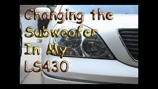 Lexus LS430 Mark Levinson Subwoofer Replacement (Detailed)