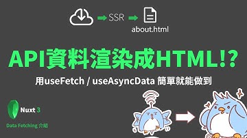 72法則程式教學 | Nuxt3 ⛰️ 怎麼做到API生成HTML做SSR? Nuxt3內建的composable輕輕鬆鬆幫你做到！