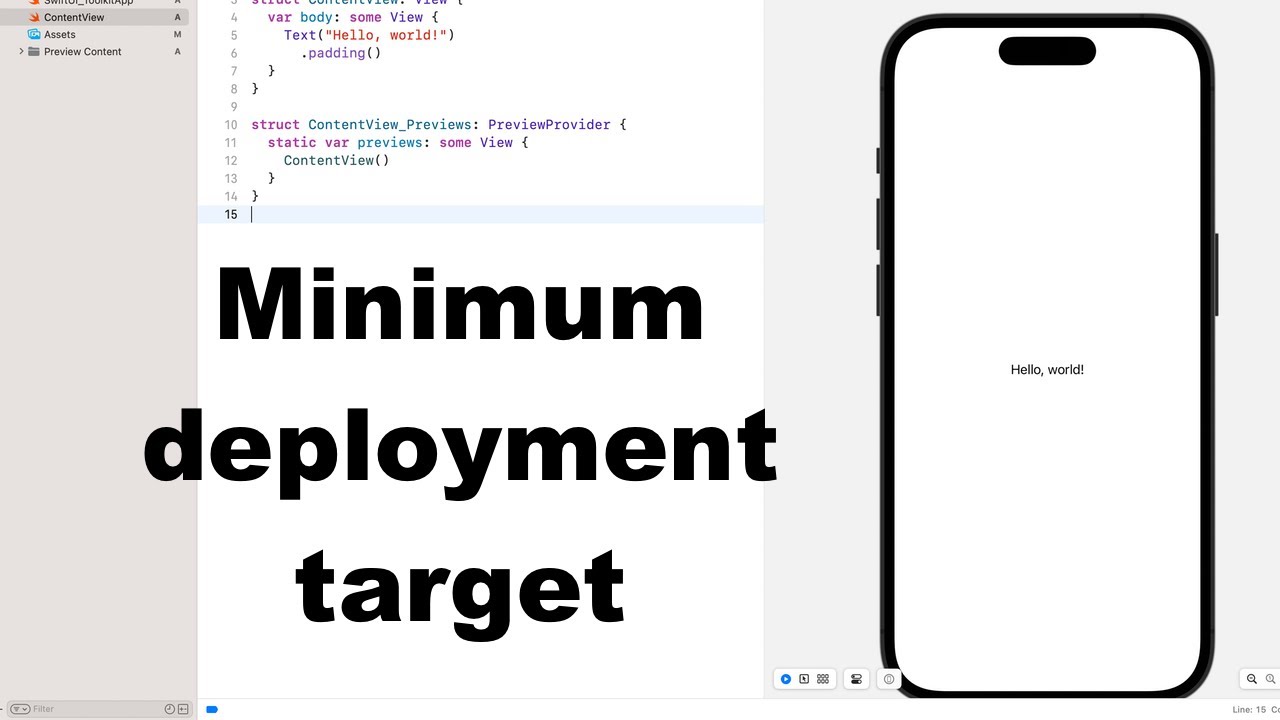 How To Set Up Minimum Deployment Target On Xcode - YouTube