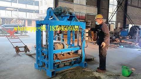 QTJ4-40 Semi Automatic High Capacity Concrete Cement Fly Ash Paver Hollow Block Making Machine Price