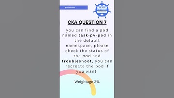 #shorts  CKA question 7 #cka #kubernetes #docker