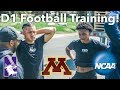 TRAINING WITH D1 COLLEGE FOOTBALL RECRUITS