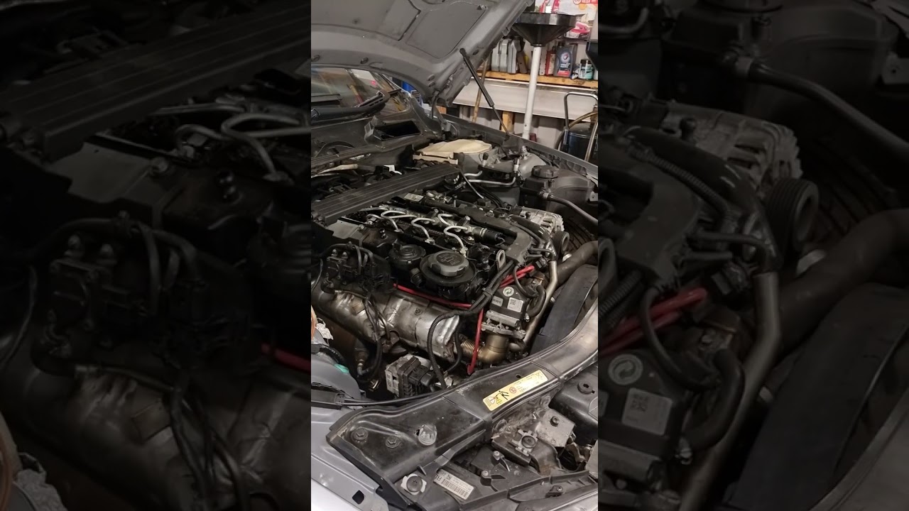 BMW E90 330D N57 - First start after bottom end rebuild! 