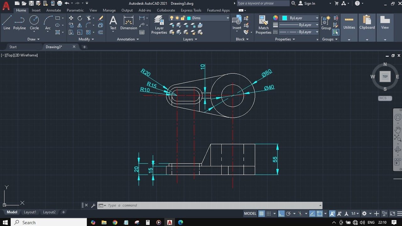 Simplest way to Draft in AutoCAD - YouTube