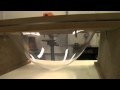 Slumping a martini glass model