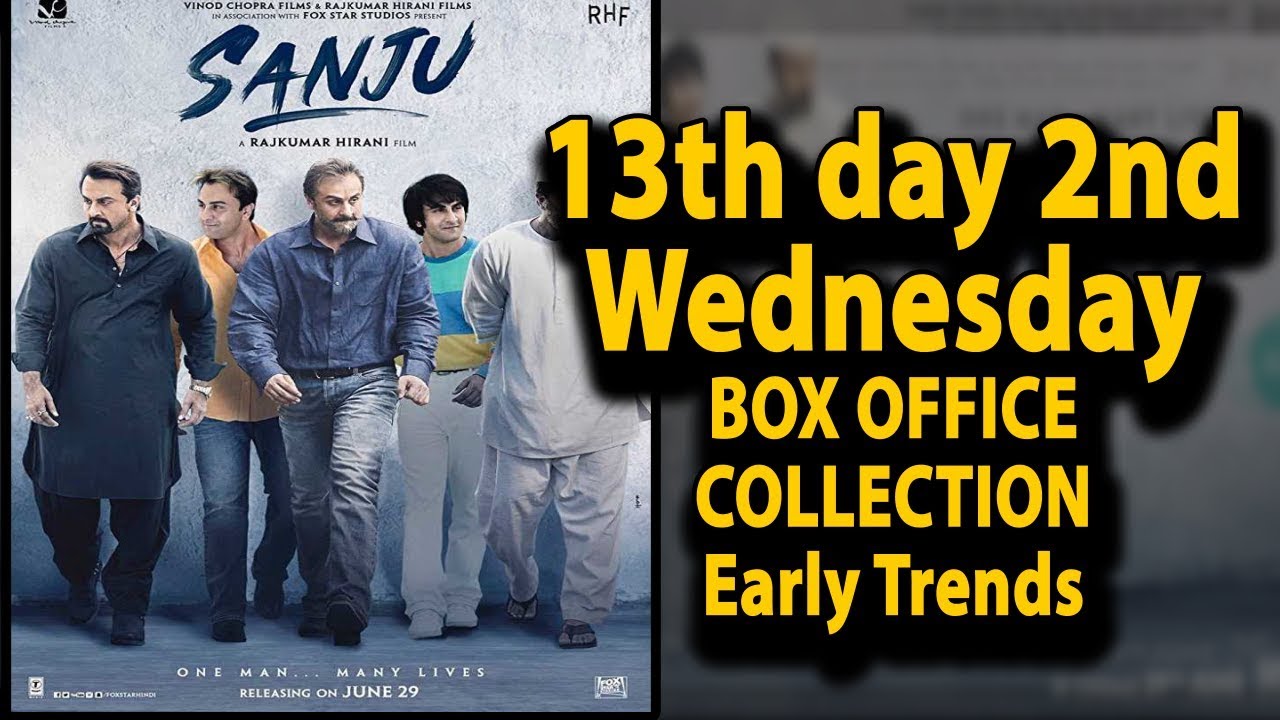 SANJU 13th day Second Wednesday Collection Early trends | 12th Day Tuesday Collection
