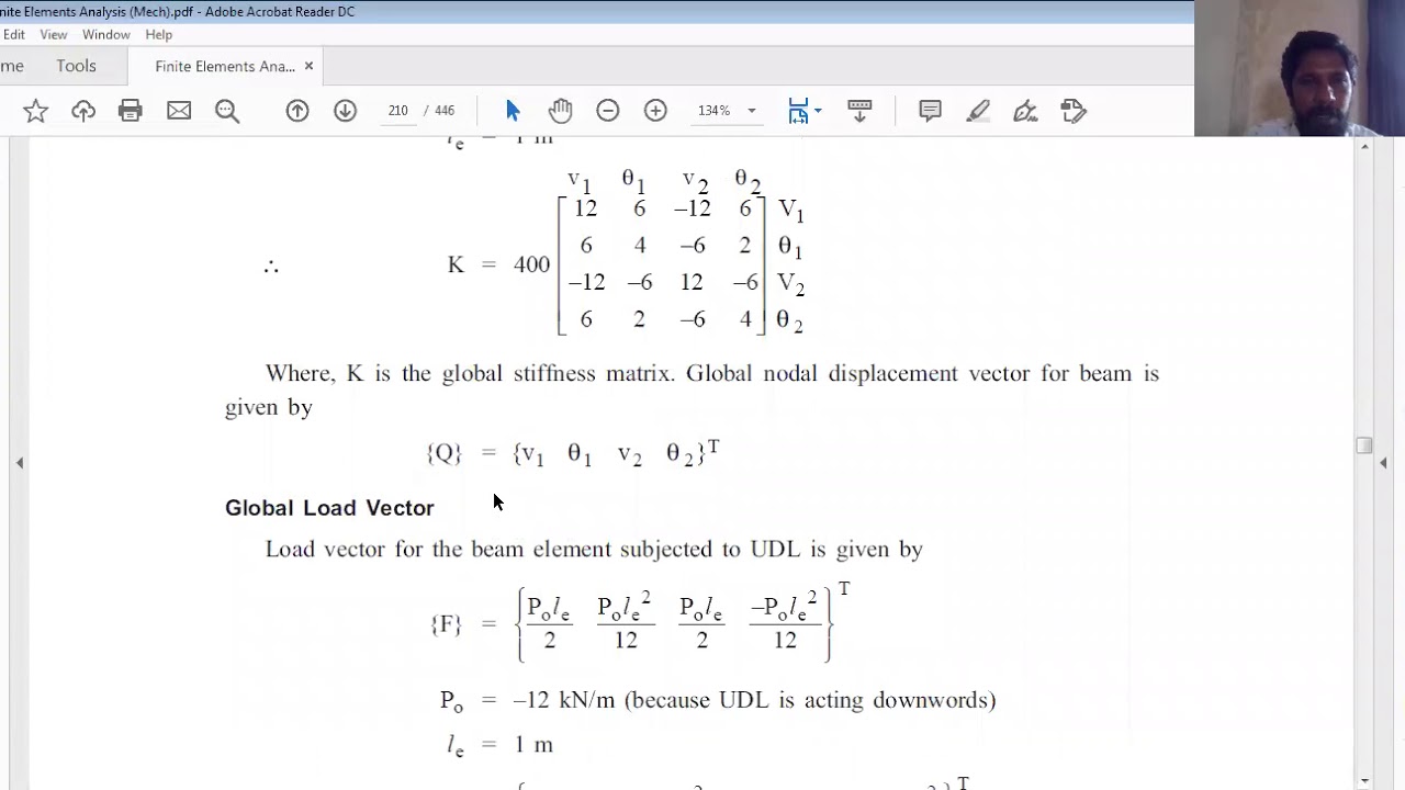 FE method of solving Beam Problems - YouTube