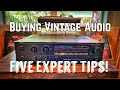 How to buy vintage audio gear expert tips you can try