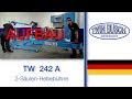 Aufbauvideo der TW 242 A - 2-Säulen-Hebebühne von TWIN BUSCH®