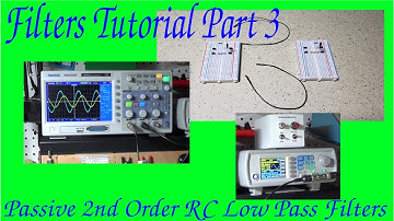 Filters Tutorial 3: 2nd Order RC Low Pass Filters