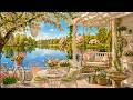 Dreamy Lakeside Porch with Sleeping Golden Retriever | Beautiful Music Ambience & Calming Music