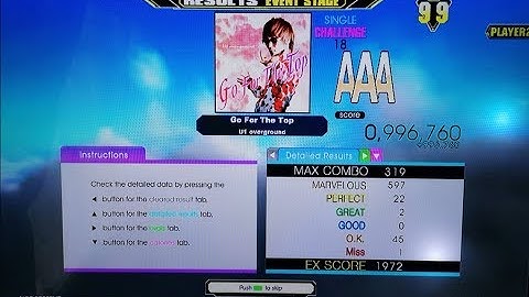 ~DDR charts~ Go For The Top CSP 18 22p (almost!!! ;-;)
