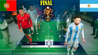 ARGENTINA vs PORTUGAL FIFA World Cup 2026 FINAL | Full Match Simulation &amp; Prediction PES 2021