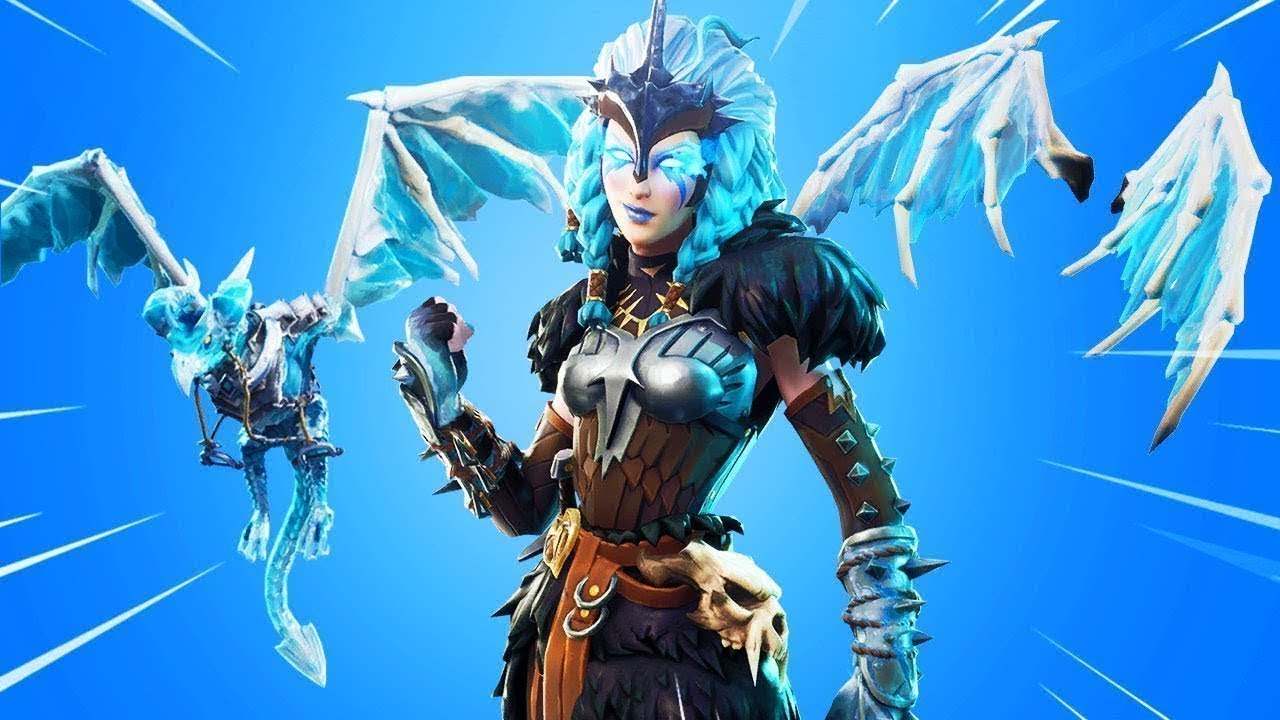 Fortnite | *NEW* VALKYRIE/FEMALE RAGNAROK GAMEPLAY + FROSTWING/ DRAGON GLIDER + FROSTY WINGS