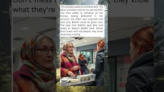 Elderly Woman Outsmarts Bank Teller