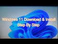 windows 11 installation step by step II windows 11 download II windows11