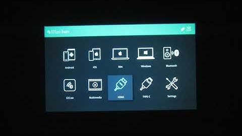Ezcast Beam H3 Portable LED Projector UI and Options