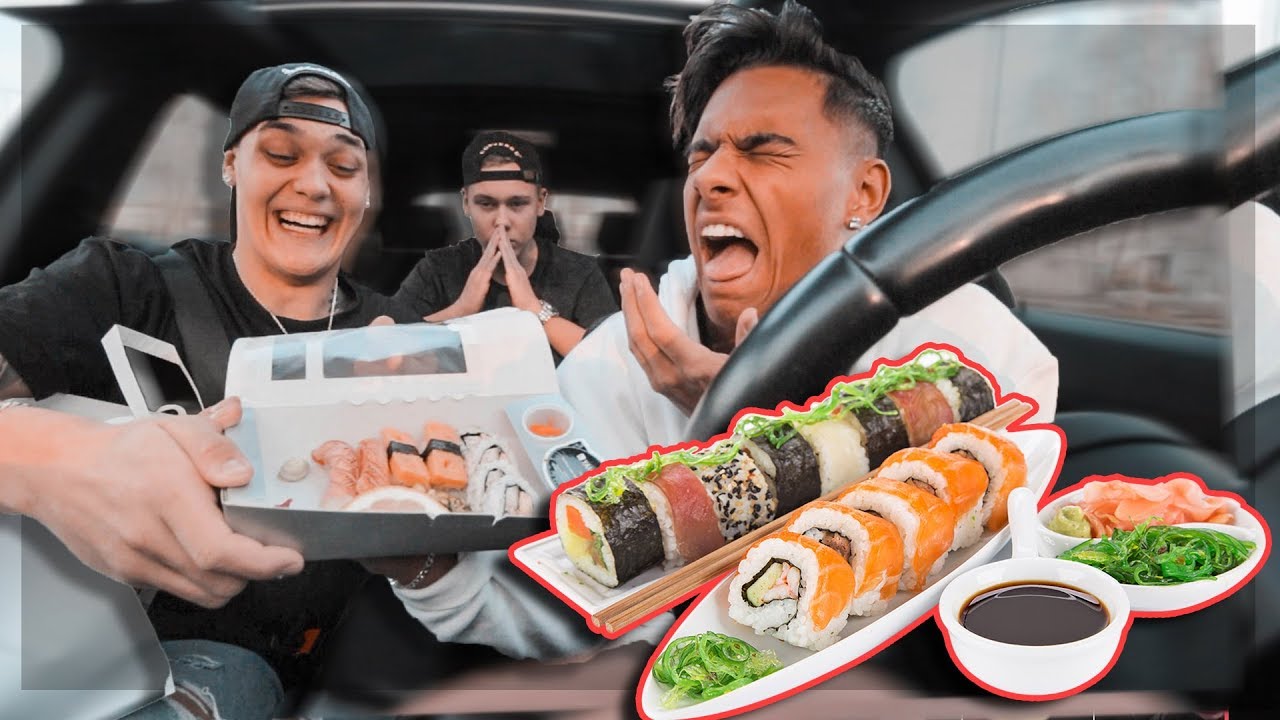 TESTAR SUSHI FÖR FÖRSTA GÅNGEN | MUKBANG ft. Konstiga Bloggen