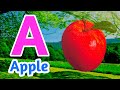 apple, a for apple b for ball, phonics song, alphabets, abc songs, abcd rhymes, Phonics sound 1m