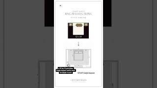 Area Rug Sizing for King Beds  #interiordesign