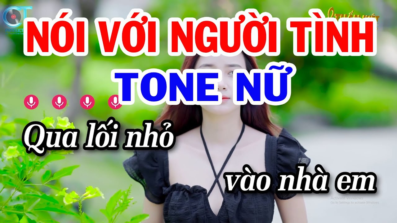 Karaoke Nói Với Người Tình Tone Nữ ( Gm ) Nhạc Trữ Tình Dễ Hát Tuấn Kiệt