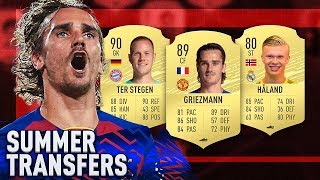 FIFA 20 SUMMER TRANSFERS!  CONFIRMED DEALS & RUMOURS! w/ GRIEZMANN, HAALAND, TER STEGEN & MORE!