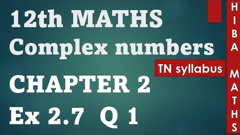 12th maths chapter 2 exercise 2.7 question 1