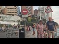 Benidorm recorrido por sus calles y playa al anochecer