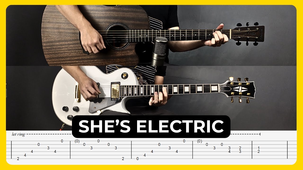 She's Electric - Oasis | Tabs | Guitar Lesson | Cover | Tutorial | Solo | All Guitar Parts She's Electric - Oasis | Tabs | Guitar Lesson | Cover | Tutorial | Solo | All Guitar Parts