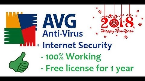 AVG Internet Security 2018 - Free license for 1 year How did he do that?