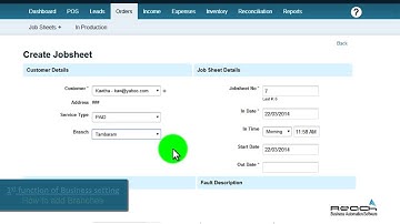 How to create Job sheet?
