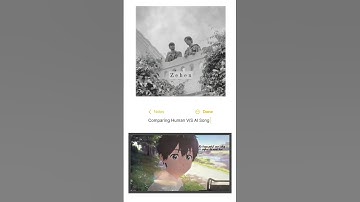 Comparing Human V/S AI Song.  #shorts #comparison #aimusic