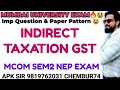 MCOM SEM2 NEP 2025|Indirect Taxation lGST ||Mumbai University Imp Questions Syllabus|ARK sir|