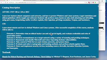 CNIT 123: Security Training at CCSF